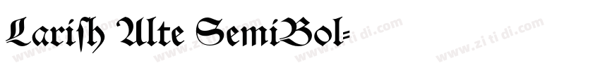 Larish Alte SemiBol字体转换